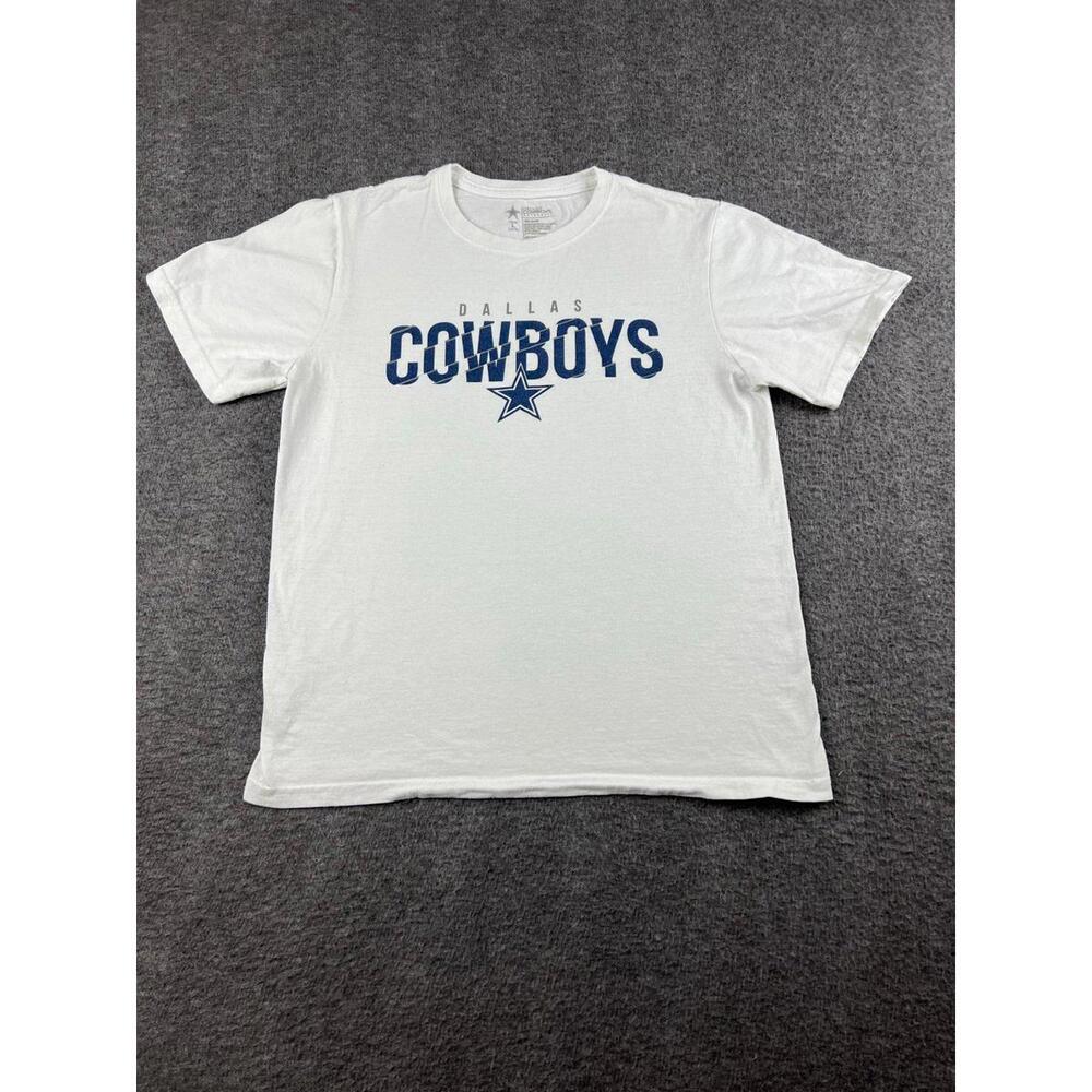 Dallas Cowboys Youth Large White Cotton T-Shirt Size Larger